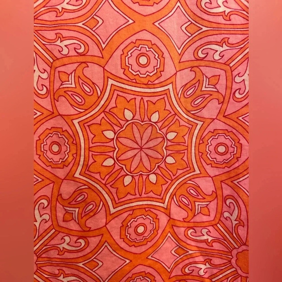 Talbots Boho Tunic Mandala Print Long Sleeve Embroidered Stretchy Lightweight - Picture 5 of 8